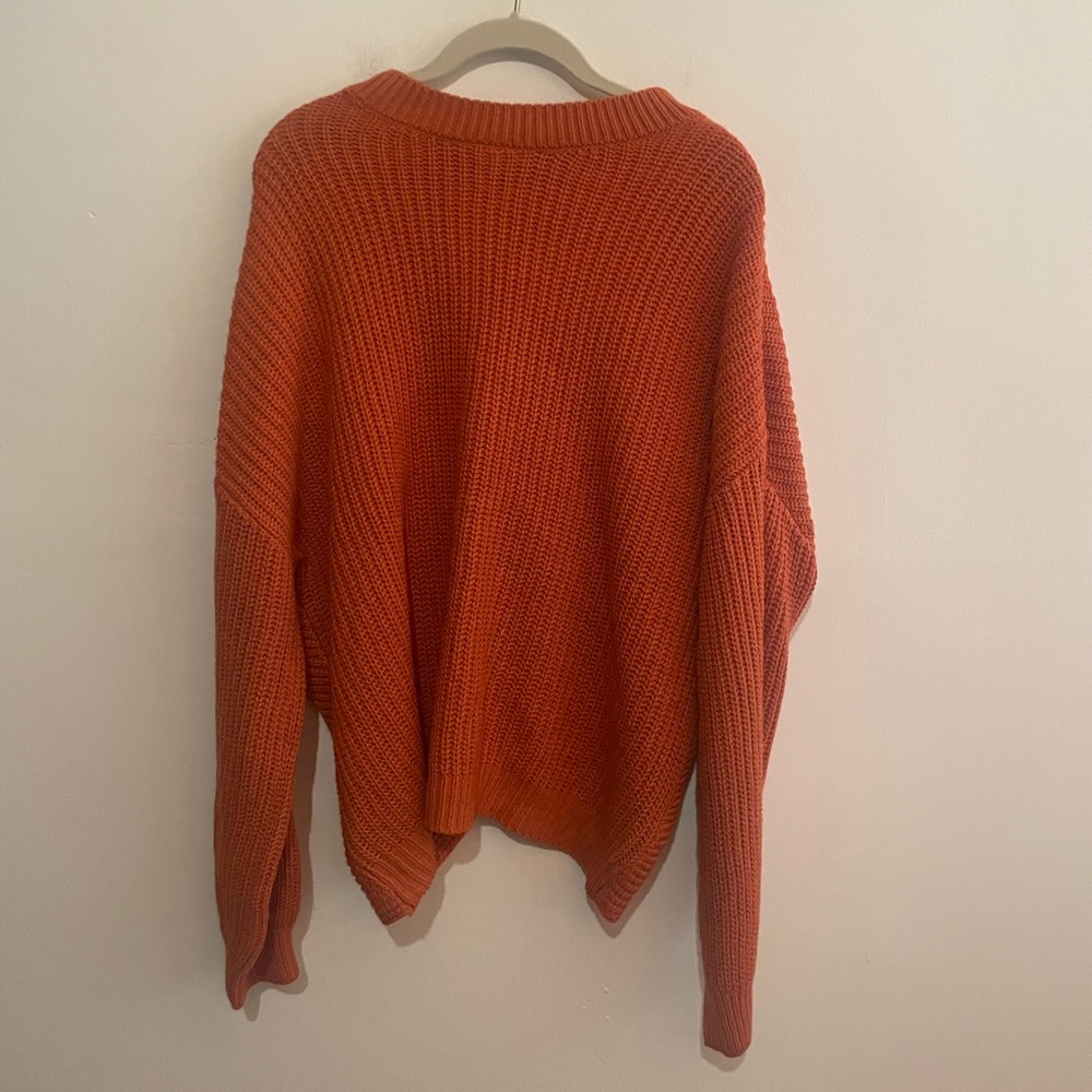Women's  Orange‎ knit  Sweater
